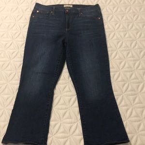 Gap crop flare high rise jeans